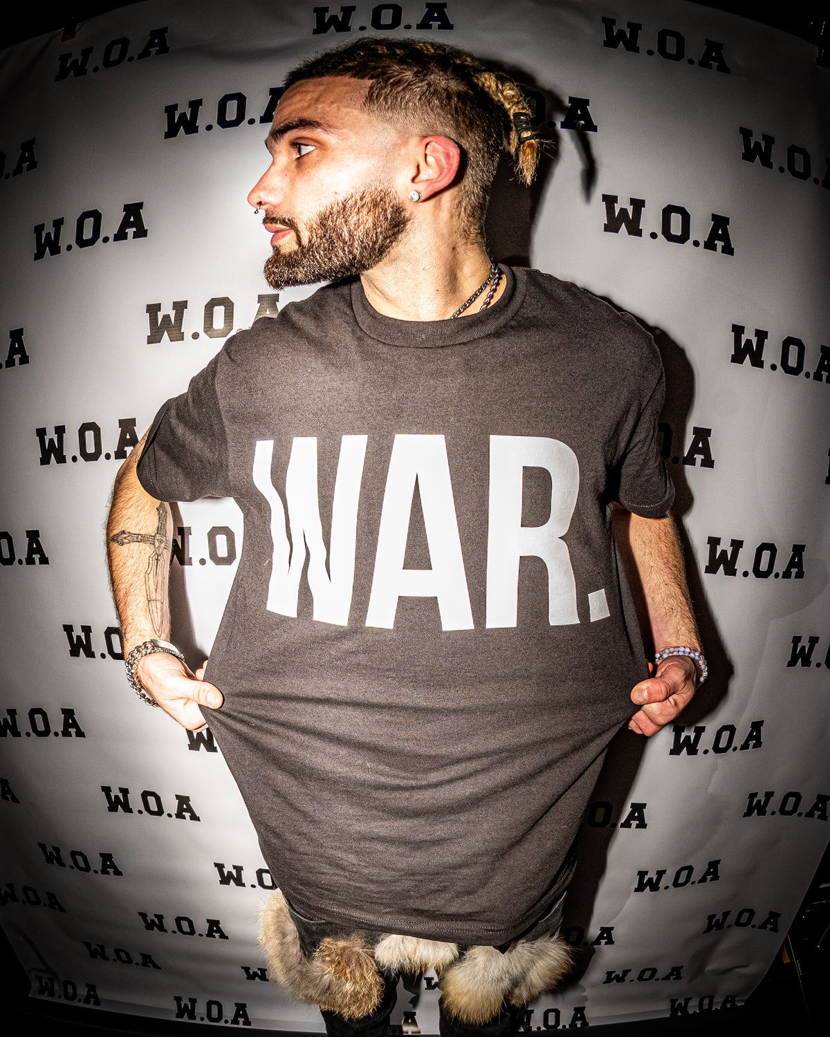 “WAR.” Tee